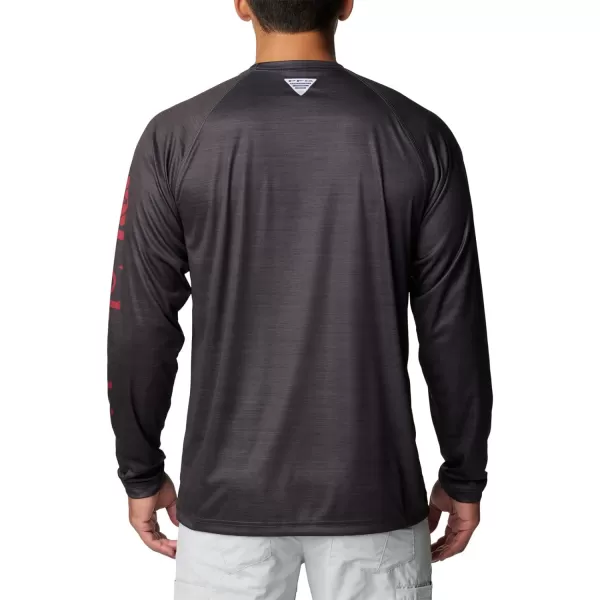 Columbia Mens Collegiate Terminal Tackle Heather Long Sleeve ShirtSc  Shark Heather