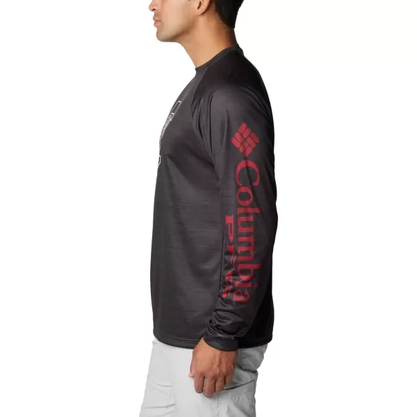 Columbia Mens Collegiate Terminal Tackle Heather Long Sleeve ShirtSc  Shark Heather