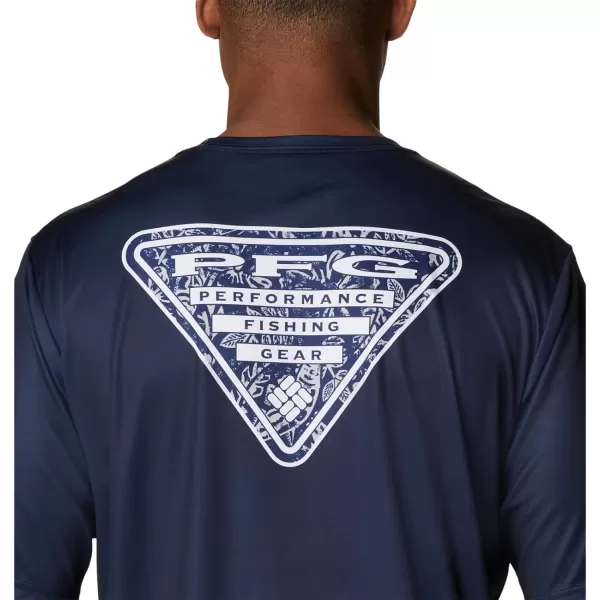 Columbia Mens Collegiate Terminal Tackle SS ShirtDc  Collegiate Navy