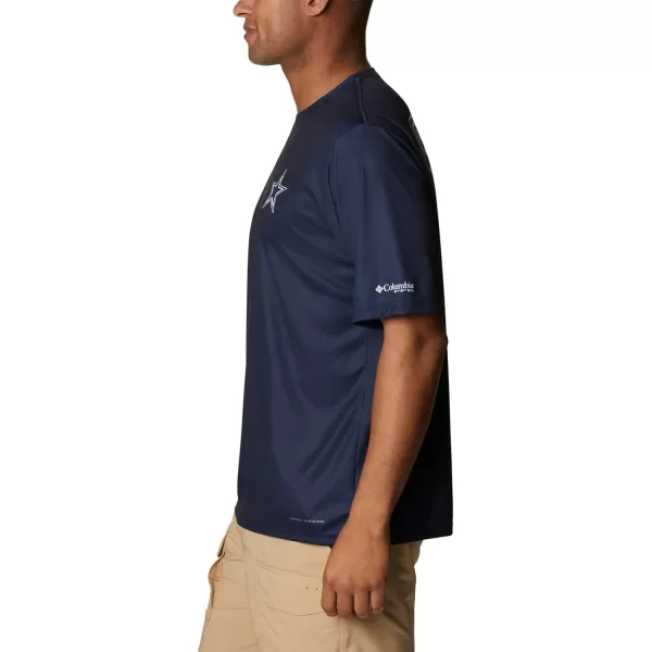 Columbia Mens Collegiate Terminal Tackle SS ShirtDc  Collegiate Navy