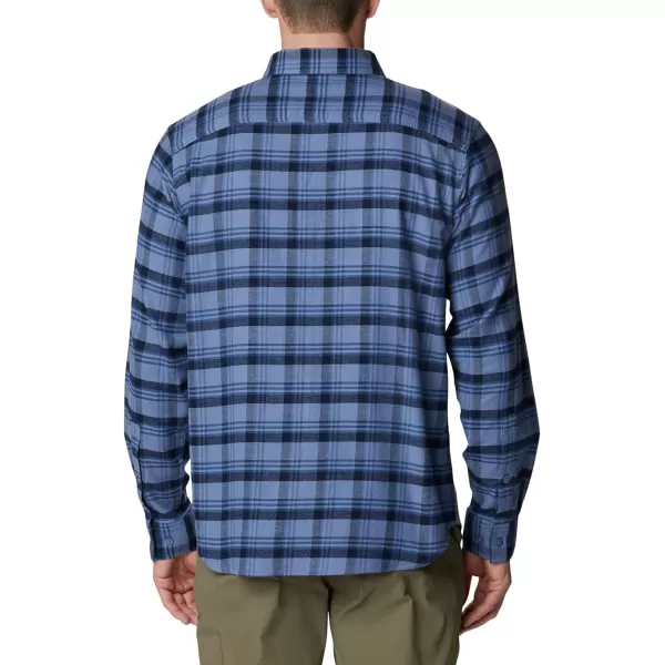 Columbia Mens Cornell Woods Flannel Long Sleeve ShirtBluestone Med Window Tartan