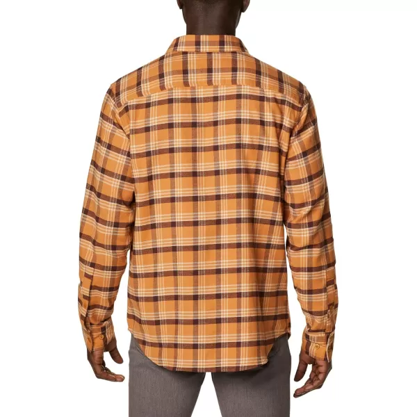 Columbia Mens Cornell Woods Flannel Long Sleeve ShirtCanyon Gold Med Window Tartan