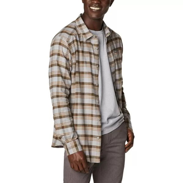 Columbia Mens Cornell Woods Flannel Long Sleeve ShirtColumbia Grey Med Window Tartan