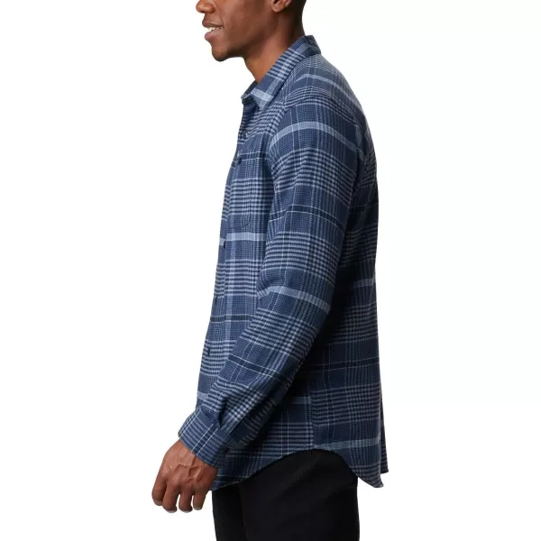 Columbia Mens Cornell Woods Flannel Long Sleeve ShirtNight Tide Ombre Plaid