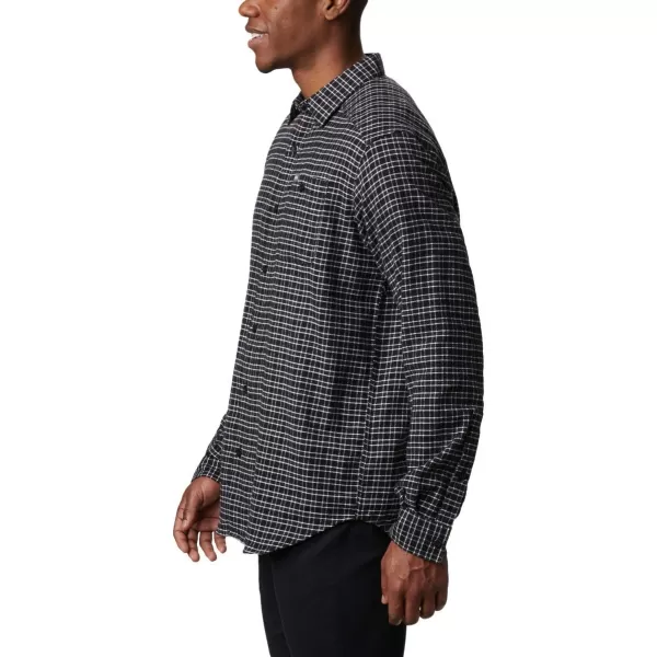 Columbia Mens Cornell Woods Flannel Long Sleeve ShirtNimbus Grey Plaid