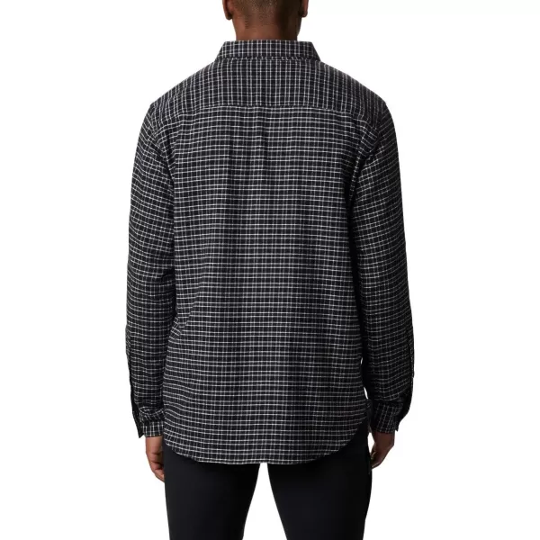 Columbia Mens Cornell Woods Flannel Long Sleeve ShirtNimbus Grey Plaid