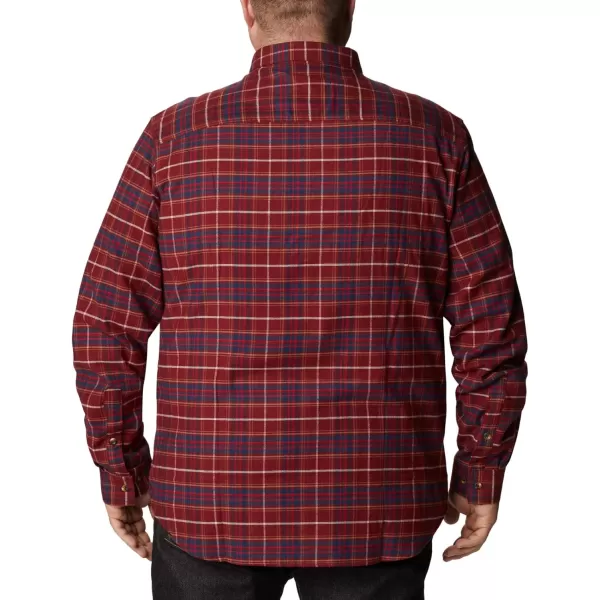 Columbia Mens Cornell Woods Flannel Long Sleeve ShirtRed Jasper Multi Tartan