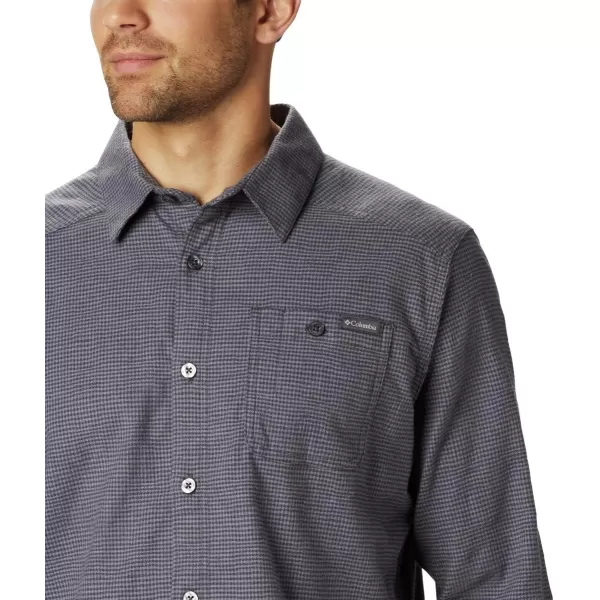 Columbia Mens Cornell Woods Flannel Long Sleeve ShirtShark Houndstooth
