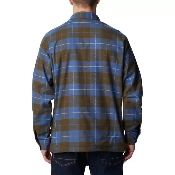 Columbia Mens Cornell Woods Fleece Lined Shirt JacketDark MountainShasta Woodsman Tartan