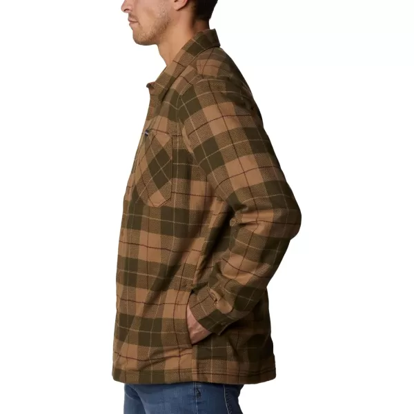 Columbia Mens Cornell Woods Fleece Lined Shirt JacketDeltaWarp Red Woodsman Tartan