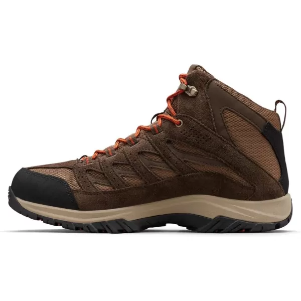 Columbia Mens Crestwood Mid Waterproof Hiking ShoeDark BrownDark Adobe