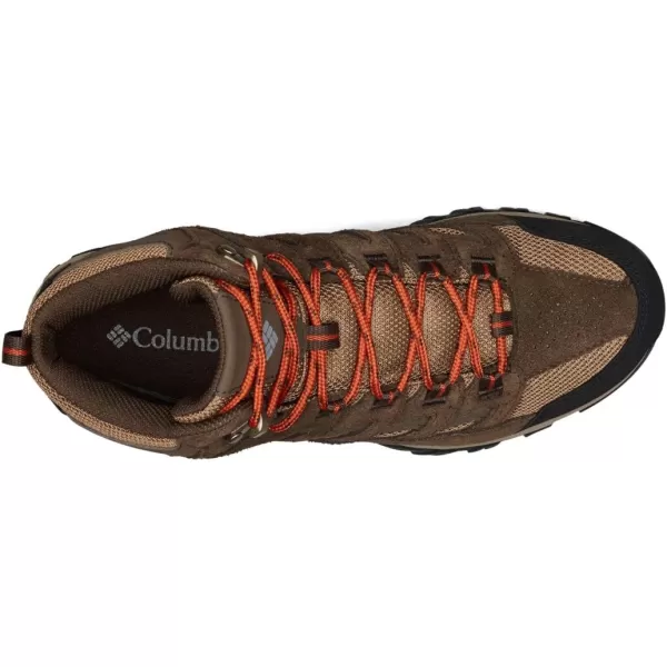 Columbia Mens Crestwood Mid Waterproof Hiking ShoeDark BrownDark Adobe