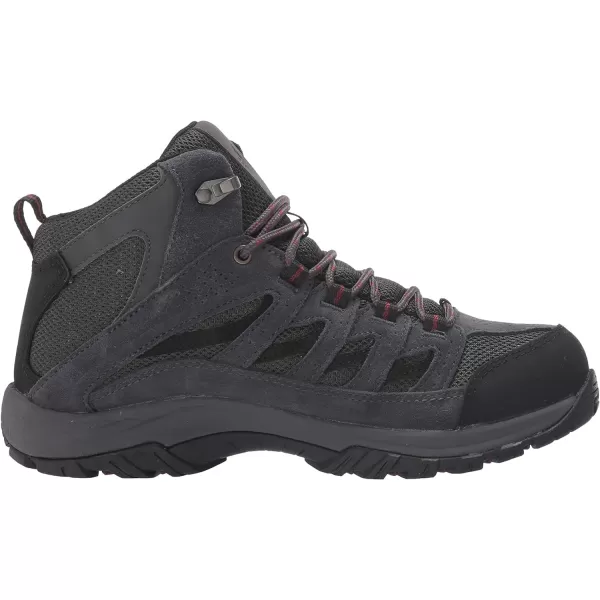 Columbia Mens Crestwood Mid Waterproof Hiking ShoeDark GreyDeep Rust