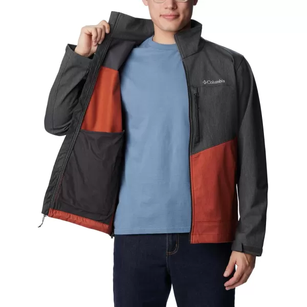 Columbia Mens Cruiser Valley Softshell JacketWarp Red  Shark