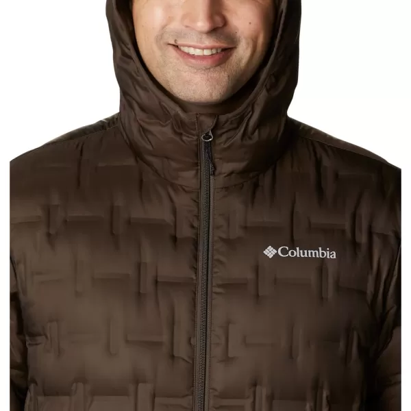 Columbia Mens Delta Ridge Down Hooded JacketCordovan