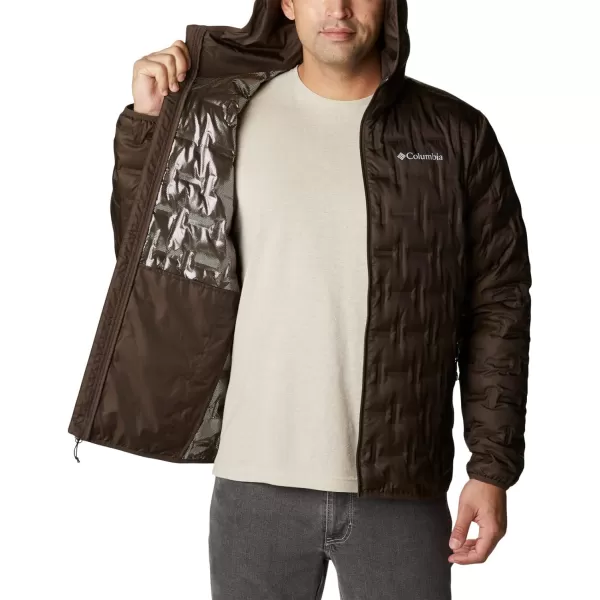 Columbia Mens Delta Ridge Down Hooded JacketCordovan