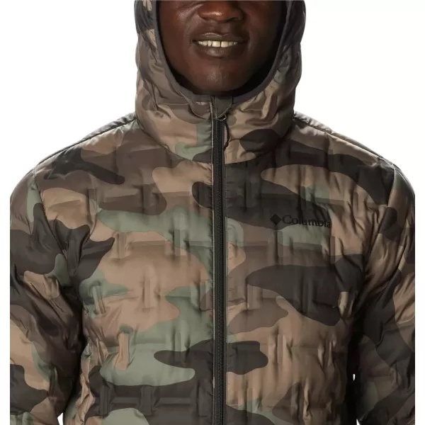 Columbia Mens Delta Ridge Down Hooded JacketCypress Mod Camo Print