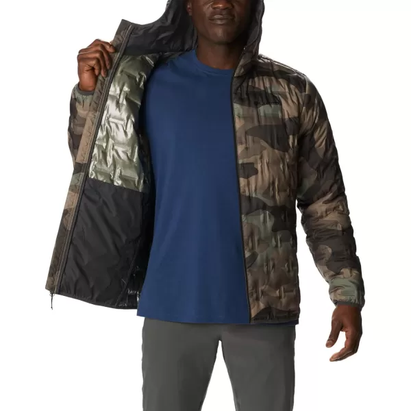 Columbia Mens Delta Ridge Down Hooded JacketCypress Mod Camo Print