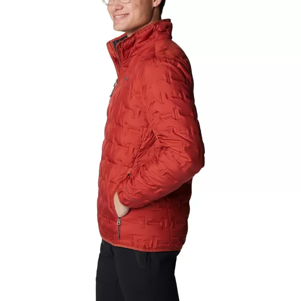 Columbia Mens Delta Ridge Down Hooded JacketWarp Red