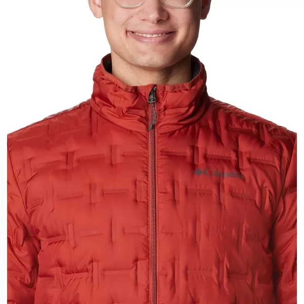 Columbia Mens Delta Ridge Down Hooded JacketWarp Red