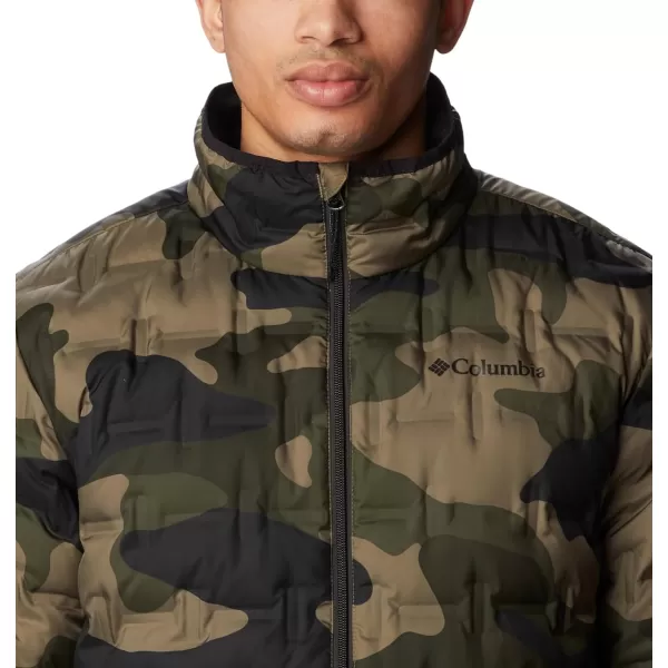 Columbia Mens Delta Ridge Down JacketStone Green Mod Camo Print