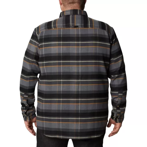 Columbia Mens Deschutes River Heavyweight Flannel Insulated Classic FitCity Grey Large Multi Check