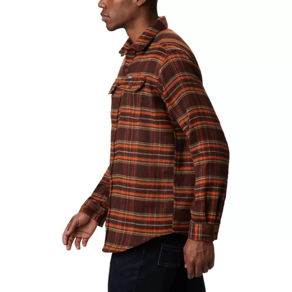 Columbia Mens Deschutes River Heavyweight Flannel Insulated Classic FitRed Lodge Plaid