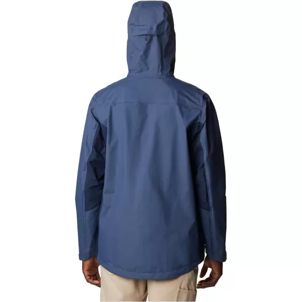 Columbia Mens Discovery Point ShellDark MountainCollegiate Navy