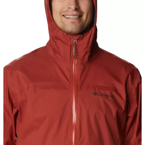 Columbia Mens EvaPOURation JacketWarp Red