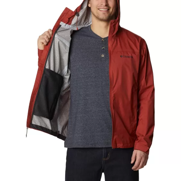 Columbia Mens EvaPOURation JacketWarp Red