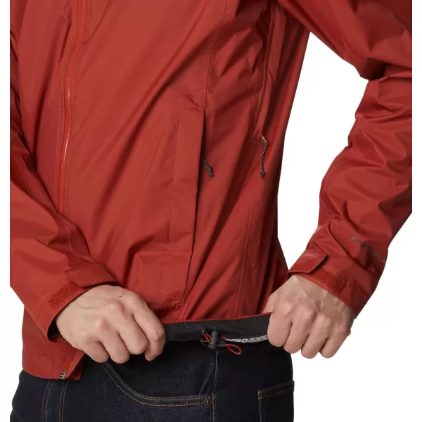 Columbia Mens EvaPOURation JacketWarp Red