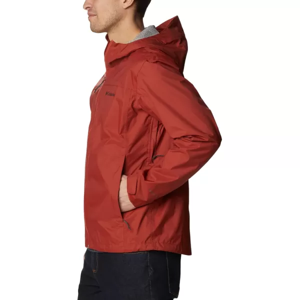 Columbia Mens EvaPOURation JacketWarp Red