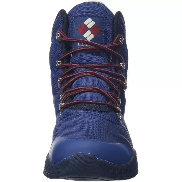 Columbia Mens Fairbanks OmniHeat Hiking ShoeBlue Carbon X Red Jasper