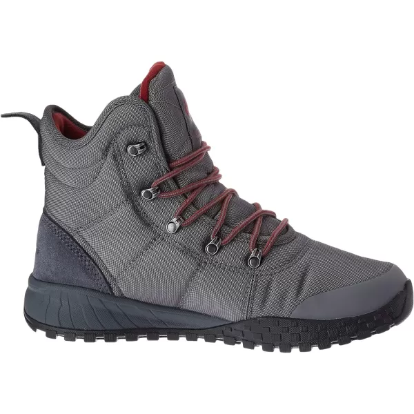 Columbia Mens Fairbanks OmniHeat Hiking ShoeTi Grey SteelRed Jasper