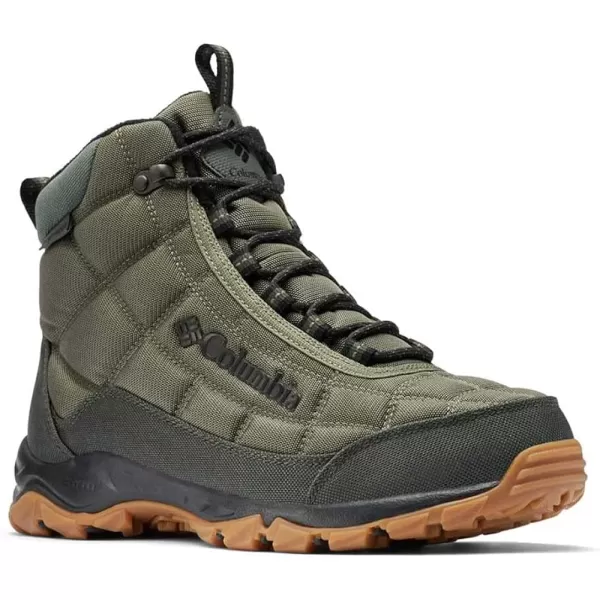 Columbia Mens Firecamp Boot Hiking ShoeStone GreenBlack