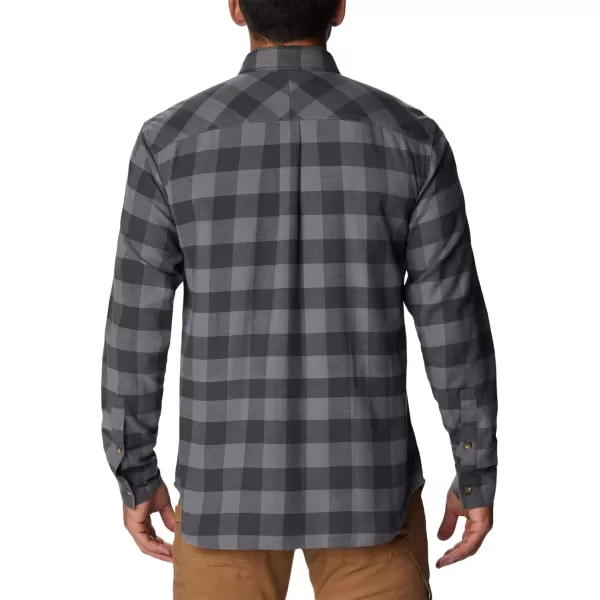 Columbia Mens Flare Gun Stretch FlannelCity Grey Twill Buffalo Check