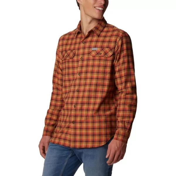 Columbia Mens Flare Gun Stretch FlannelElderberry Gradient Check