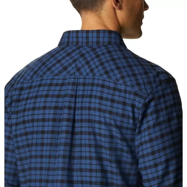 Columbia Mens Flare Gun Stretch FlannelNight Tide Small Check