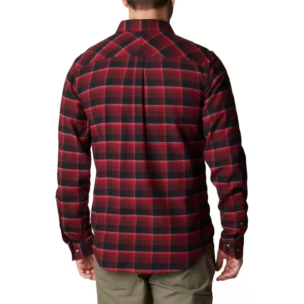 Columbia Mens Flare Gun Stretch FlannelRed Jasper Shadow Plaid