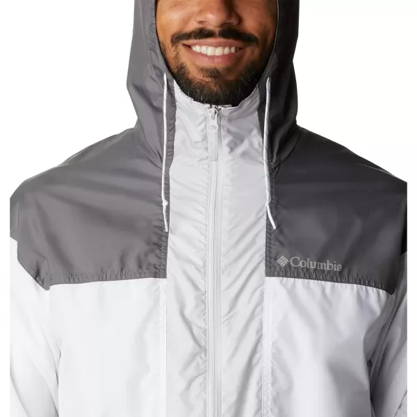 Columbia Mens Flash Challenger AnorakWhiteCity GreyNimbus Grey