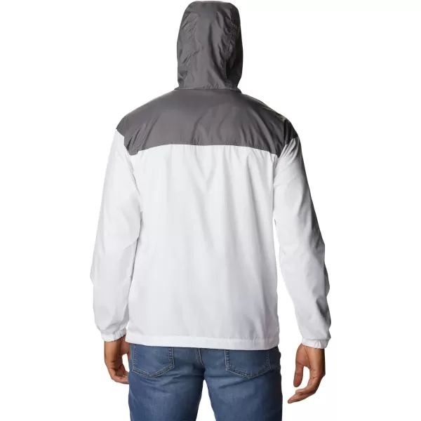 Columbia Mens Flash Challenger AnorakWhiteCity GreyNimbus Grey