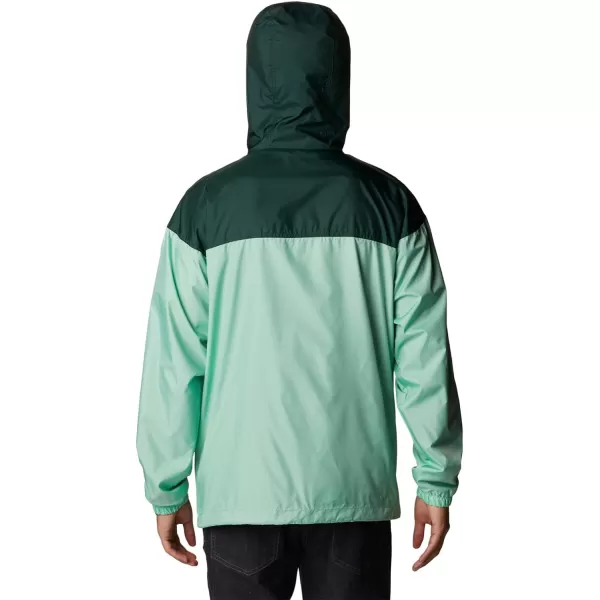Columbia Mens Flash Challenger Lined WindbreakerKelpSpruce
