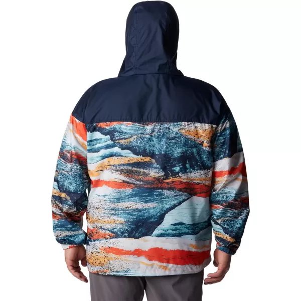 Columbia Mens Flash Challenger Novelty WindbreakerIcy Morn Hyper Nature Print