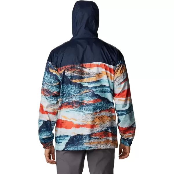 Columbia Mens Flash Challenger Novelty WindbreakerIcy Morn Hyper Nature Print