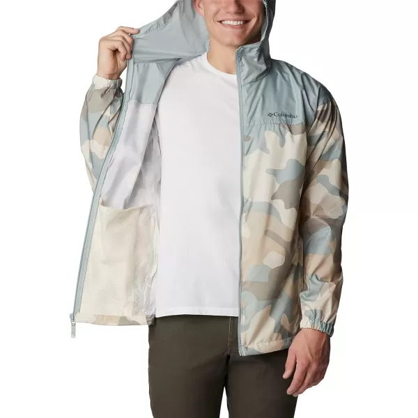 Columbia Mens Flash Challenger Novelty WindbreakerNiagara Mod Camo PrintNiagara