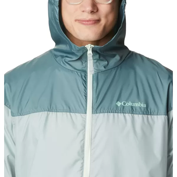 Columbia Mens Flash Challenger Novelty WindbreakerNiagaraMetal