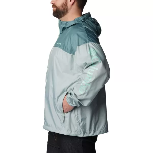 Columbia Mens Flash Challenger Novelty WindbreakerNiagaraMetal