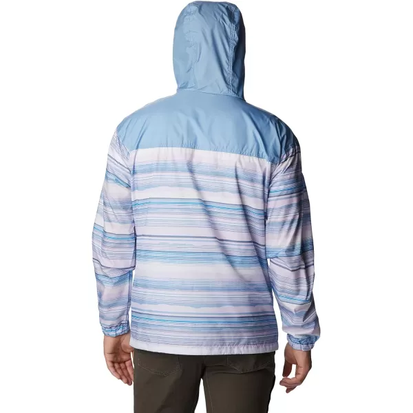 Columbia Mens Flash Challenger Novelty WindbreakerPurple Tint Horizons Stripe MltiJt Str