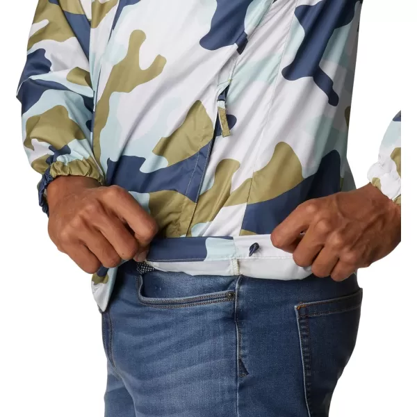 Columbia Mens Flash Challenger Novelty WindbreakerSavory Mod Camo Print