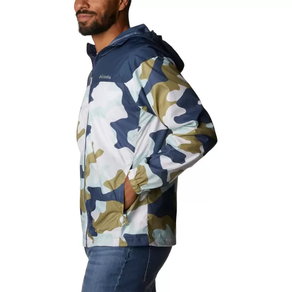 Columbia Mens Flash Challenger Novelty WindbreakerSavory Mod Camo Print